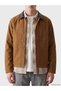 Esvab • Modern & Distinctive Comfortable Fit Contrast Collar Men's Gabardine Coat - 4