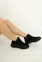 1427 Eren Shoes&Bag Genuine Leather Nubuck Daily Comfortable Flat Heeled Zippered Women's Ankle Boots Real Leather Nubuck Black - 8