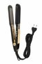Black Gold Wide Plate Hair Straightener with Digital Display, Adjustable Temp Ceramic Flat Iron, 2 in 1 Straightener & Curler, EU Plug - 7