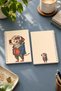 Dog Animal Patterned A5 Spiral Colorful Notebook 45 Sheets 90 Pages 300 Gr Cover Pytkdftr007