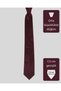 Plain Burgundy Satin Silk Tie – 7.5 cm Wide - 4
