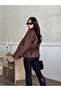 Wide Fit Gathered Back Belted Sukuba Suede Jacket - 3