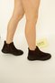 1427 Eren Shoes&Bag Genuine Leather Nubuck Daily Comfortable Flat Heeled Zippered Women's Ankle Boots Real Leather Nubuck Brown - 5