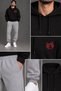 Hooded Tracksuit 2-Piece Set with Pullover and Pants Combination Tiger Printed Unisex - 2