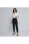 Carrot Cut Pantalon with Flatola on the Front