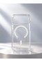 iPhone 18 Pro Max Compatible Camera Edge Protected Ic Animation Magsafe Transparent Case Slim Durable Non-Yellowing (Bottom Open)