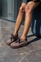 Regina Women's Mink Genuine Suede Lace-Up Sneaker - 2