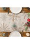 مفرش طاولة عيد الميلاد بتصميم ندفة الثلج البيضاء، مقاس 13 × 72 بوصة، مصنوع من البوليستر - 5