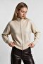Zippered Knitwear Cardigan 4402 Lki̇0070 Stone - 4
