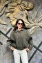 Snap Detailed Zippered Bomber Jacket Sun568 - 5
