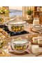 Limoni Enamel Pot 5 Liters 24 cm Diameter Milk Yogurt Soup Pot