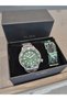 Automatic-New Model Green Dial Seiko Movement with Spare Strap 10 Atm Water Resistant Men's Wristwatch