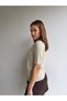 Lace Detailed Polo Collar Short Sleeve Knitwear Cardigan Aw26Hi0046 - 4