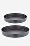 Granite Baking Tray Set 36 - 32 cm Excellent Non-Stick Surface