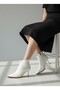 White Heeled Stylish Short Women's Boots - 3