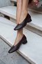 Niki Women's Brown Genuine Leather Heelled Shoes - 4
