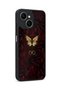 Spark 40C Compatible Burgundy Rose Patterned Camera Protected Shockproof Case - 2
