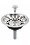 Stainless Steel 8cm Kitchen Sink Strainer and Drain Strainer with Stopper - 4