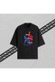Silent Tension Unisex Printed Oversize T-Shirt 100% Cotton Women's Men's Crew Neck Black