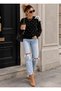 Pearl Detailed Crew Neck Stylish Knitwear Women's Sweater - 3