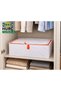 Trev Storage Box with Zipper Laundry Basket Closet Organizer Wardrobe Organization Clothes Bedding Quilt Storage 55X49X19 cm - 3