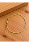Gold model stainless tarnish-resistant elegant italian steel bracelet 18+5cm 1.25mm