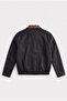 Velvet Collar Detailed Unisex Relax Basic Fabric Jacket - 4