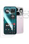 واقي شاشة متوافق مع هاتف Nothing Phone (4a) Pro مع واقي عدسة الكاميرا، واقي شاشة هيدروجيل