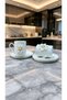 Çetiner Group ®   White Flower 2-Piece Cup Set - 2