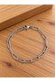 Stainless tarnish-free gold model paper clip steel bracelet 20 cm