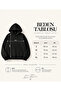 Butterfly Printed Premium Oversize Hooded 3 Thread Cotton Sweatshirt - 5