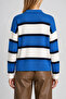 Polo Collar Striped Knitwear Sweater Lnt0047 Blue Dark Blue - 6