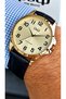 Promise Engagement Special Day Gift Original 2 Year Warranty Leather Strap Men's Wristwatch - 5