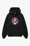 Grateful Bowie Printed Black Oversize Unisex Hoodie - 2