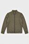 Basic Slim Fit Seasonal Stand Collar Suede Jacket - 3