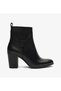 36090 Women's Genuine Leather Heeled Classic Short Boots