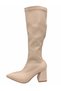 Women's Below-The-Knee Long Boots with Side Zipper, Pointed Toe, Thick Block Heels, Stylish Design. - 2