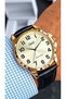 Promise Engagement Special Day Gift Original 2 Year Warranty Leather Strap Men's Wristwatch - 2