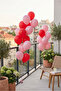 Red Pink Concept Balloon 20 Pieces Party Decoration Birthday and Stylish Special Day Organization Decor - 4