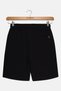 Kids Boy Brand Logo Basic Shorts, Black - 3