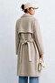 Women's belted cashmere coat - beige melange - 3