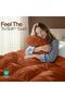 Comforter Duvet Insert - Quilted Comforter with Corner Tabs - Box Stitched Down Alter - 4