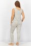 Women 2 Pieces Heather Top And Bottom Pyjamas Set, Grey Combo - 2