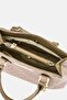 Women Brand Logo Satchels Bag With Wallet, Taupe - 4