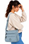 Women's Turquoise Multi-Pocket Zippered Daily Shoulder and Crossbody Bag 4100 - 2