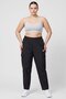 Women Sportswear Fit Embroidered Logo Outdoor Cargo Pants, Black - 3