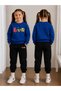 Crew Neck Sweatshirt Tracksuit Set for Girls, 2-Piece Printed Top and Bottom Set