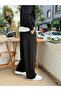 Men's Baggy Sweatpants Black Modal Fabric with Accessory Detail - 4