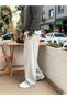 Men's Baggy Sweatpants Gray Modal Fabric with Accessory Detail - 3
