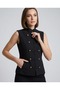 Napoleon Style Striped Buttoned Vest - 3